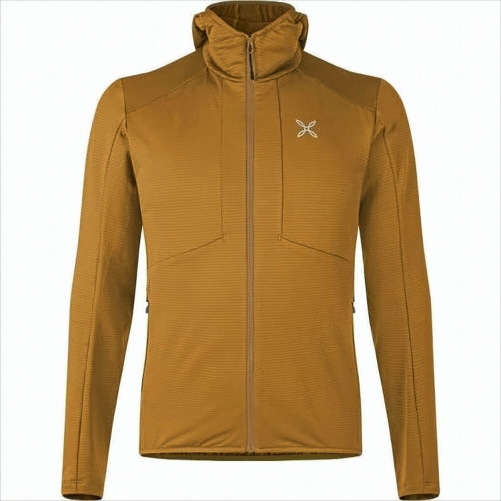 MONTURA Fitted Brown Activewear Jacket with High Collar
